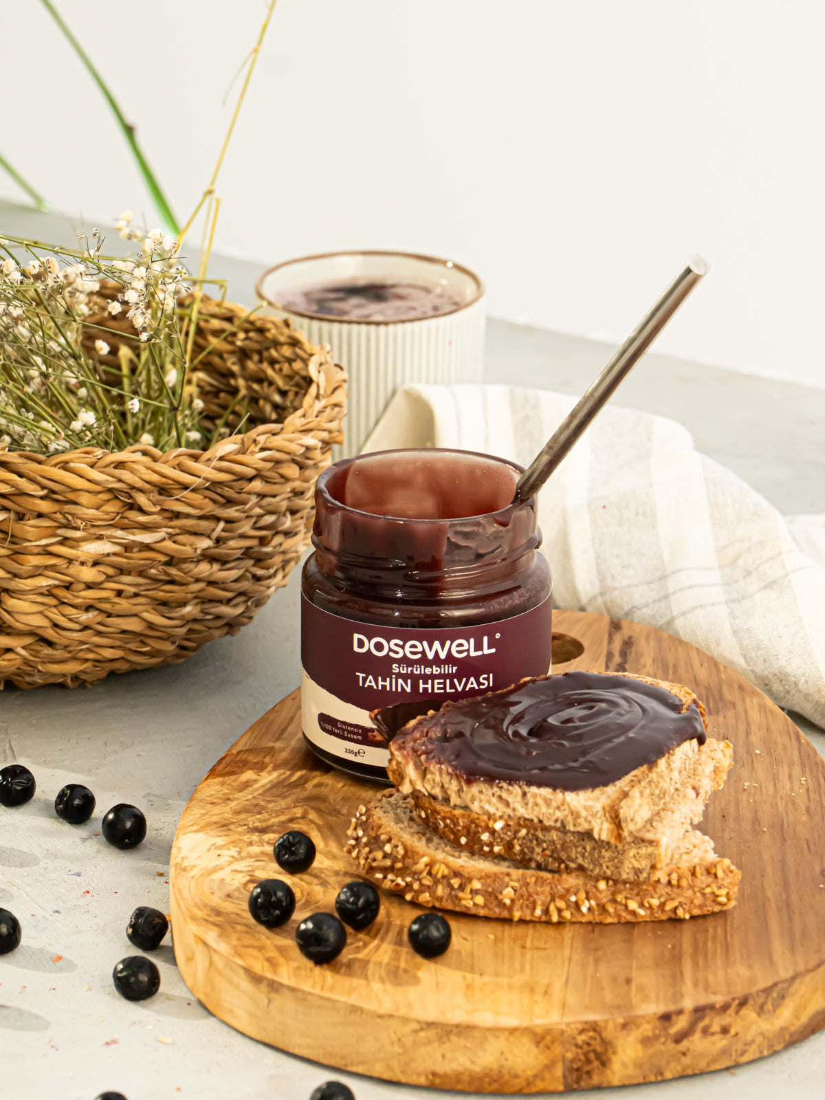 Dosewell Sürülebilir Tahin Helvası Aronyalı 250 gr
