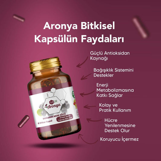 Mor Aronya Kapsül 3’lü Set | Bitkisel Antioksidan Takviyesi