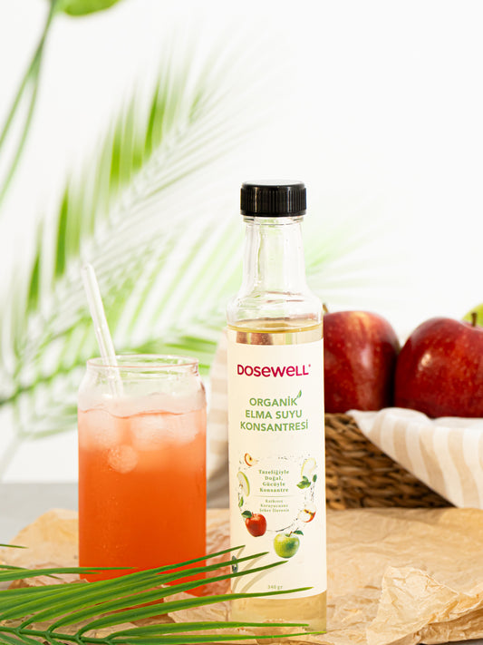 Dosewell Organik Elma Suyu Konsantresi 340 gr (Organik Sertifikalı)