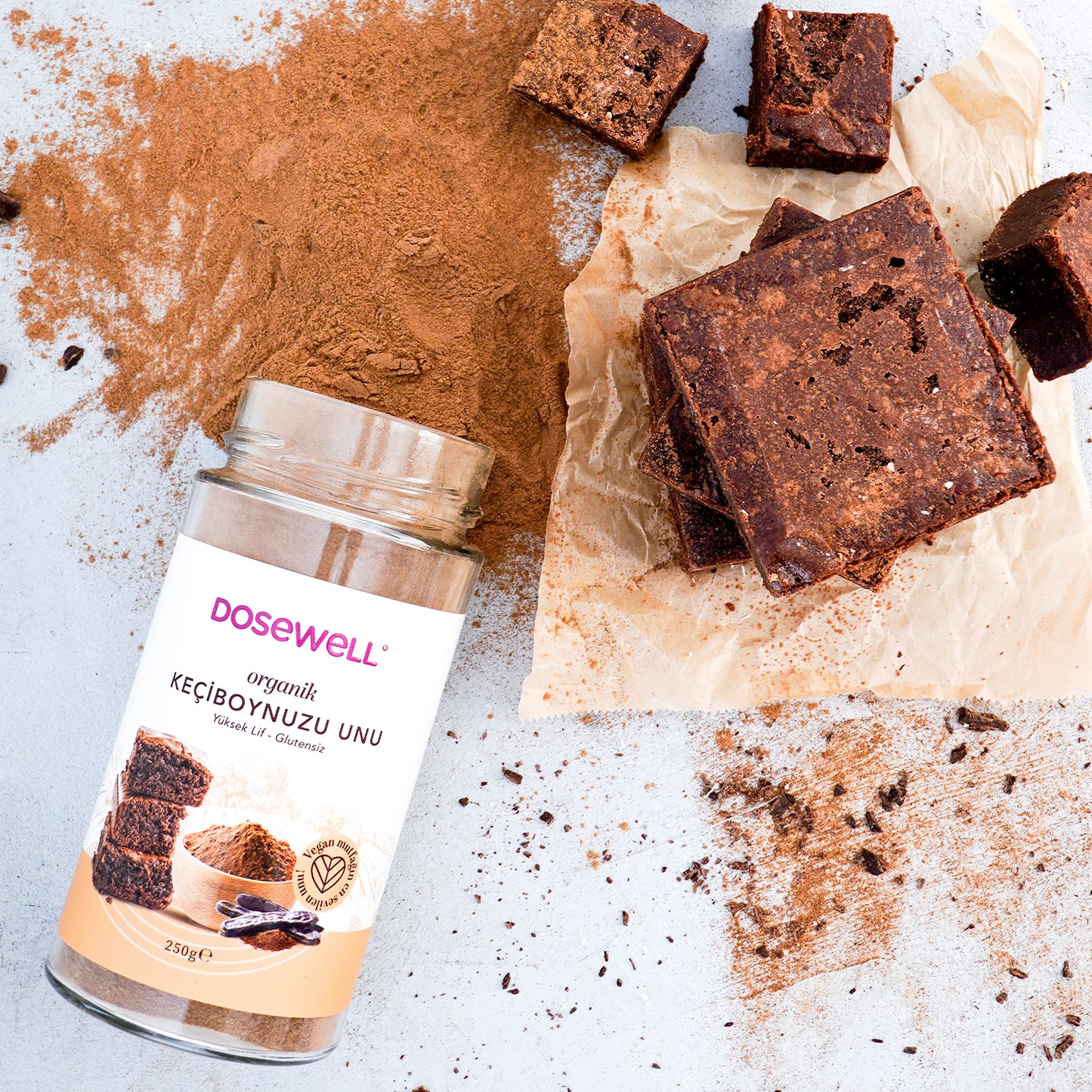 Dosewell Glutensiz Organik Keçiboynuzu Unu 250 gr