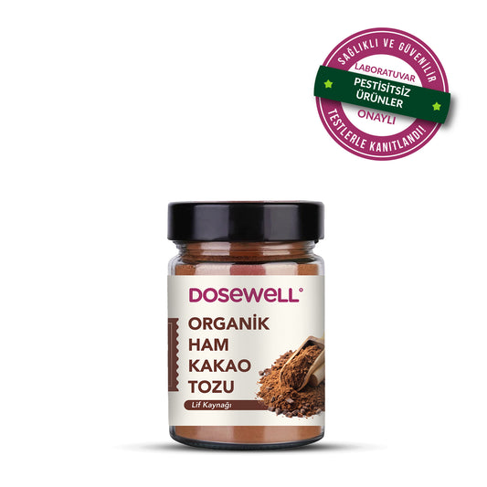 Dosewell Organik Ham Kakao Tozu 140 gr (Organik Sertifikalı)