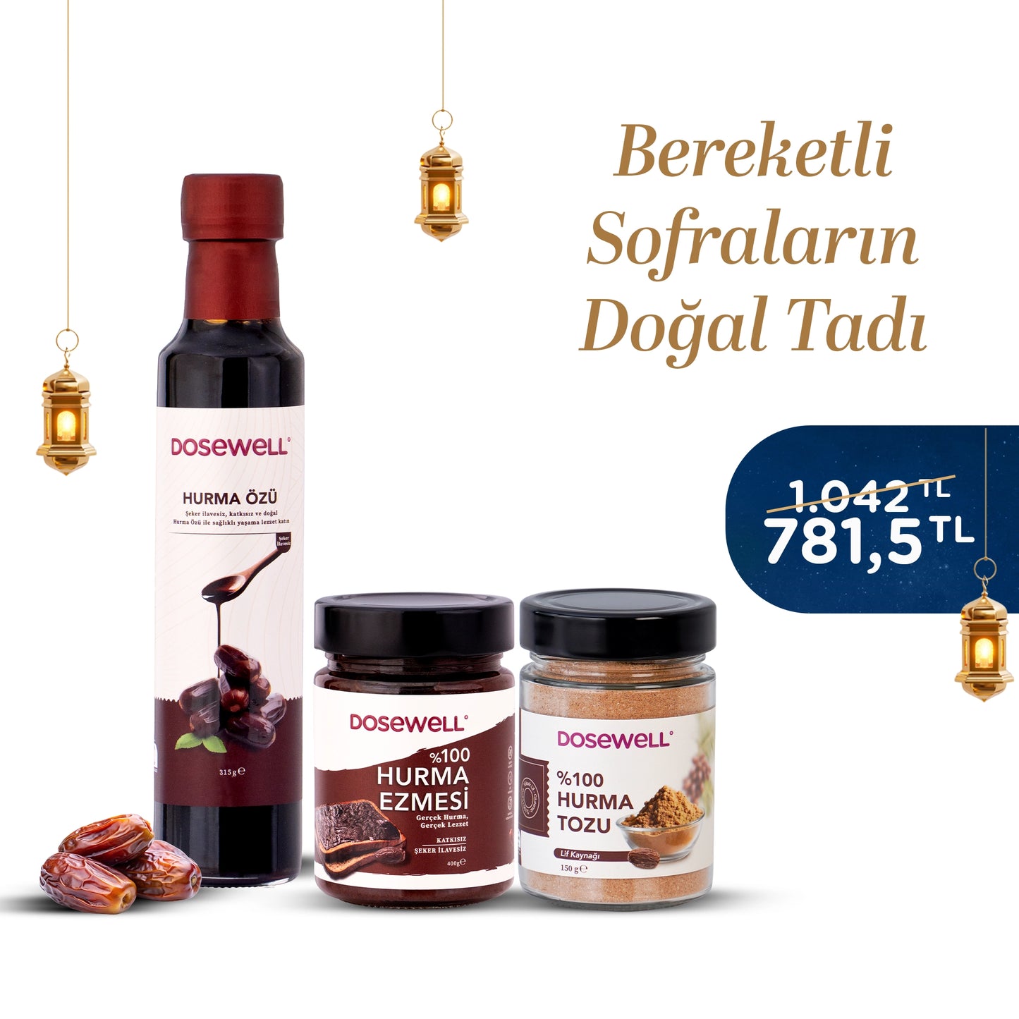 Dosewell 3'lü Hurma Avantaj Paketi