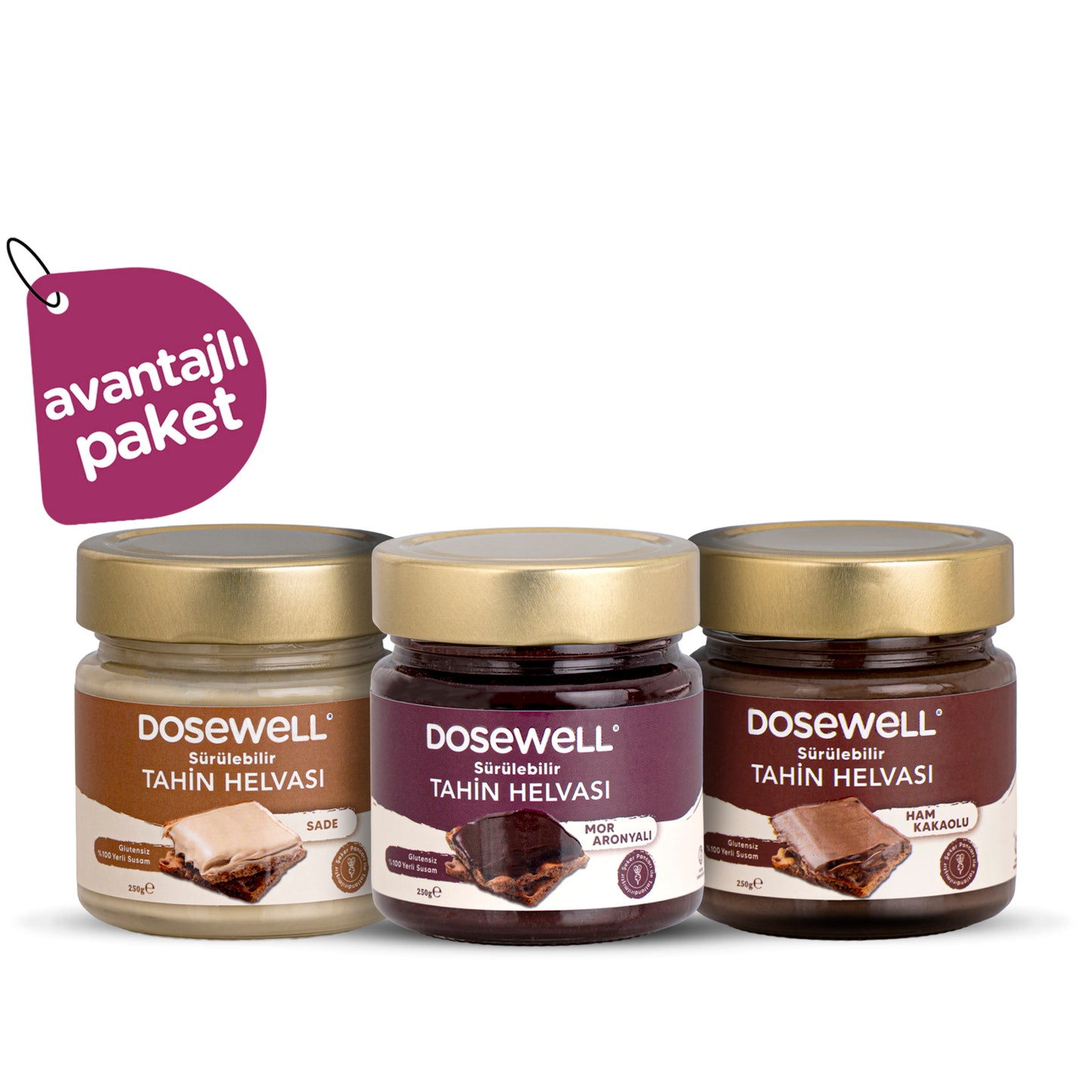 Dosewell Sürülebilir Tahin Helvası Avantajlı 3' lü Paket