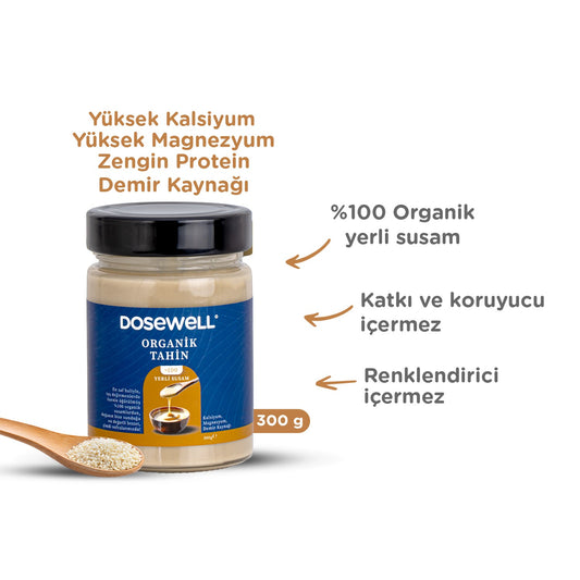 Dosewell Organik Tahin 300 gr (Organik Sertifikalı)
