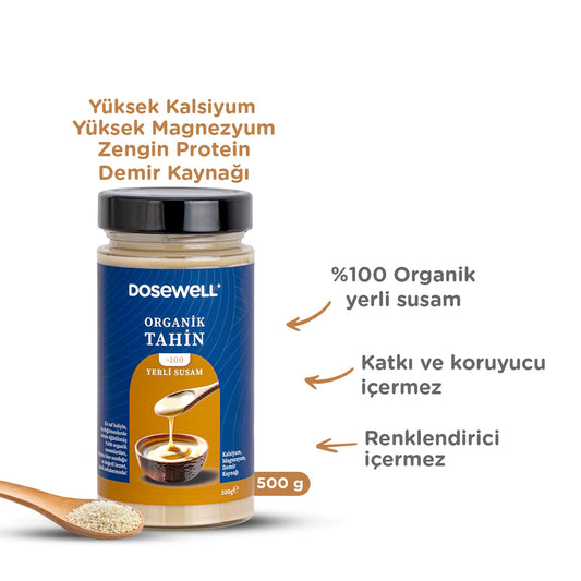 Dosewell Organik Tahin 500 gr (Organik Sertifikalı)