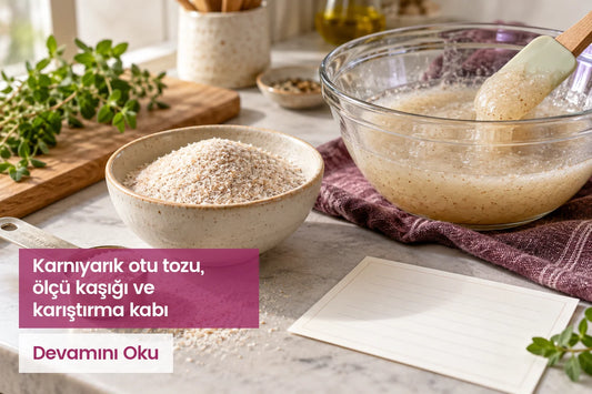 Karnıyarık Otu Tozu İçeren Tarifleri Değerlendirirken