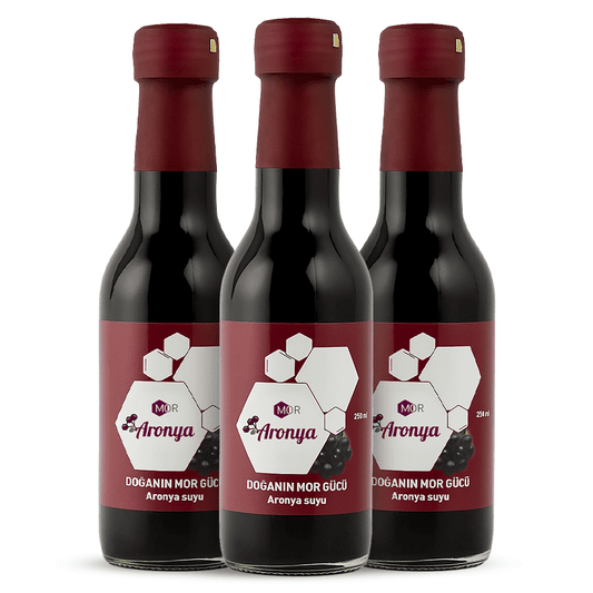 Mor Aronya Suyu 250 ml (3lü Avantaj Paketi)