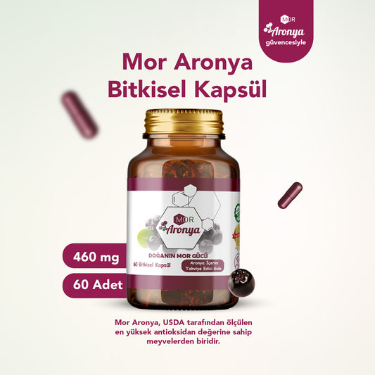 Mor Aronya Bitkisel Kapsül 60 Adet
