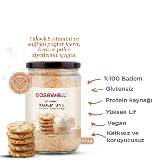 Dosewell Glutensiz Badem Unu 250 gr