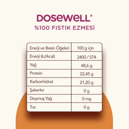 Dosewell %100 Fıstık Ezmesi 300 gr