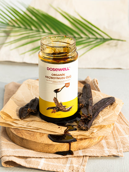 Dosewell Organik Keçiboynuzu Özü 640 gr (Organik Sertifikalı, Soğuk Sıkım)