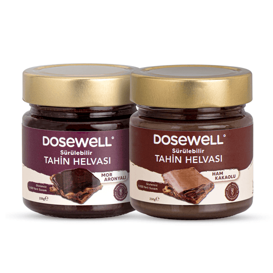 Dosewell Kakaolu & Mor Aronyalı Sürülebilir Tahin Helvası 250 gr | 2’li Avantaj Paketi