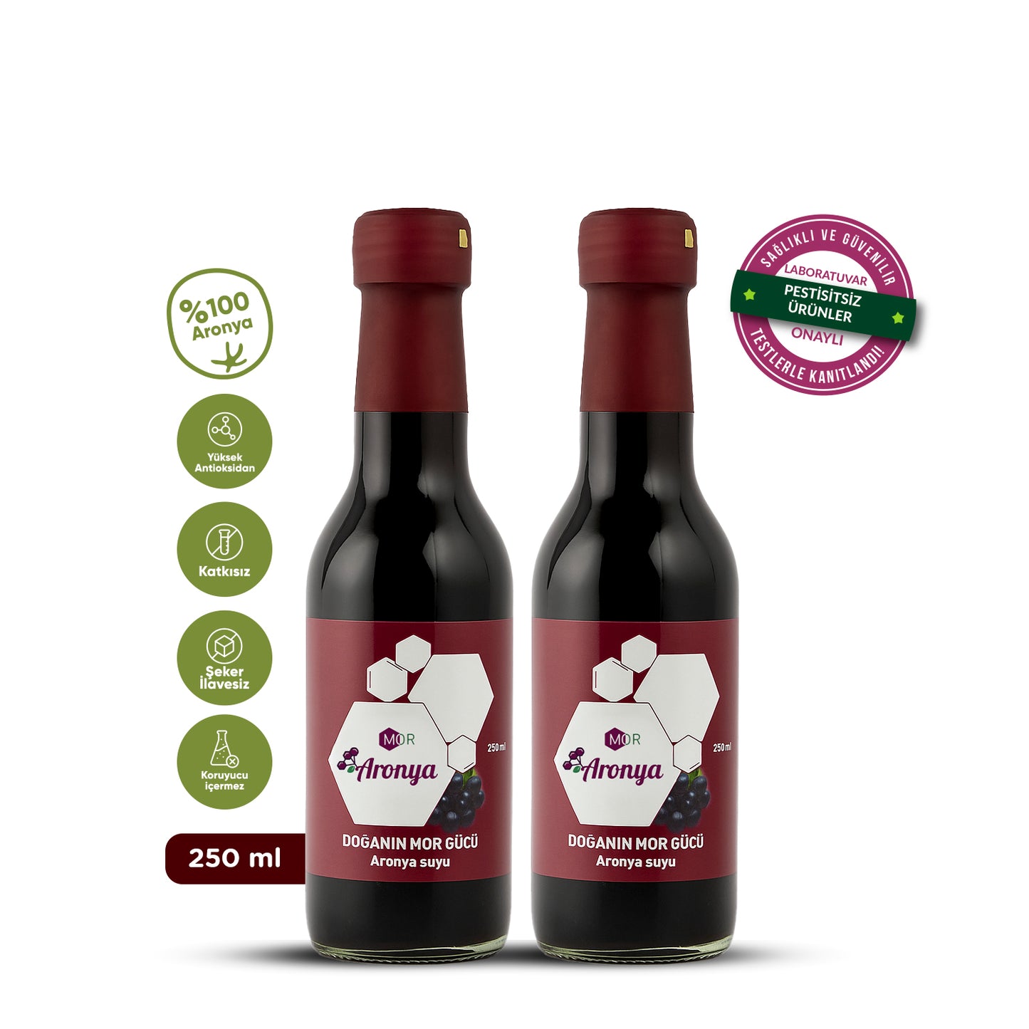 Mor Aronya Suyu 250 ml (2li Avantaj Paketi)