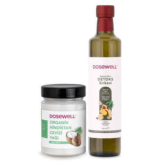 Dosewell Organik Hindistan Cevizi Yağı & Detoks Sirkesi 2'li Paketi