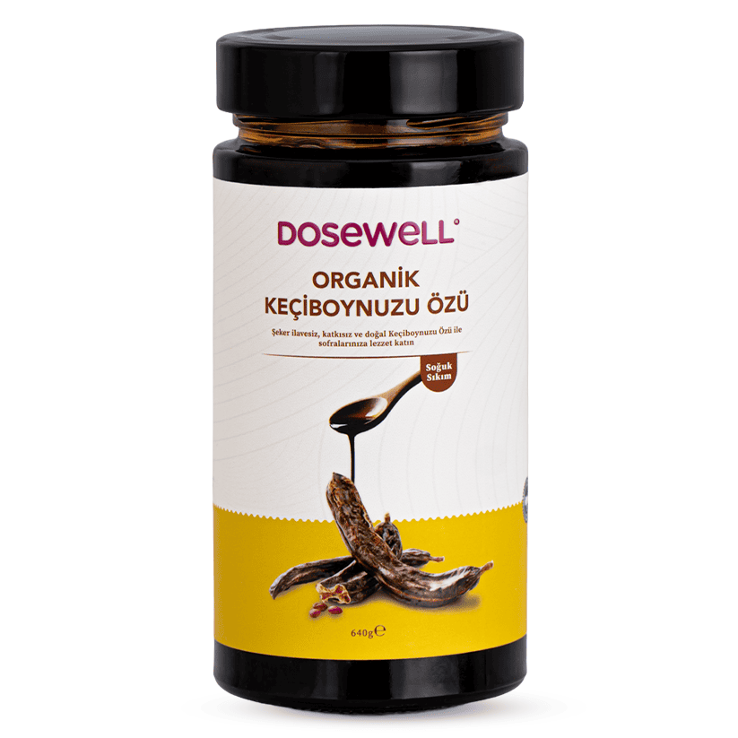Dosewell Organik Keçiboynuzu Özü 640 gr (Organik Sertifikalı, Soğuk Sıkım)