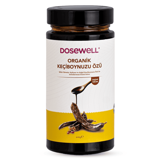 Dosewell Organik Keçiboynuzu Özü 640 gr (Organik Sertifikalı, Soğuk Sıkım)