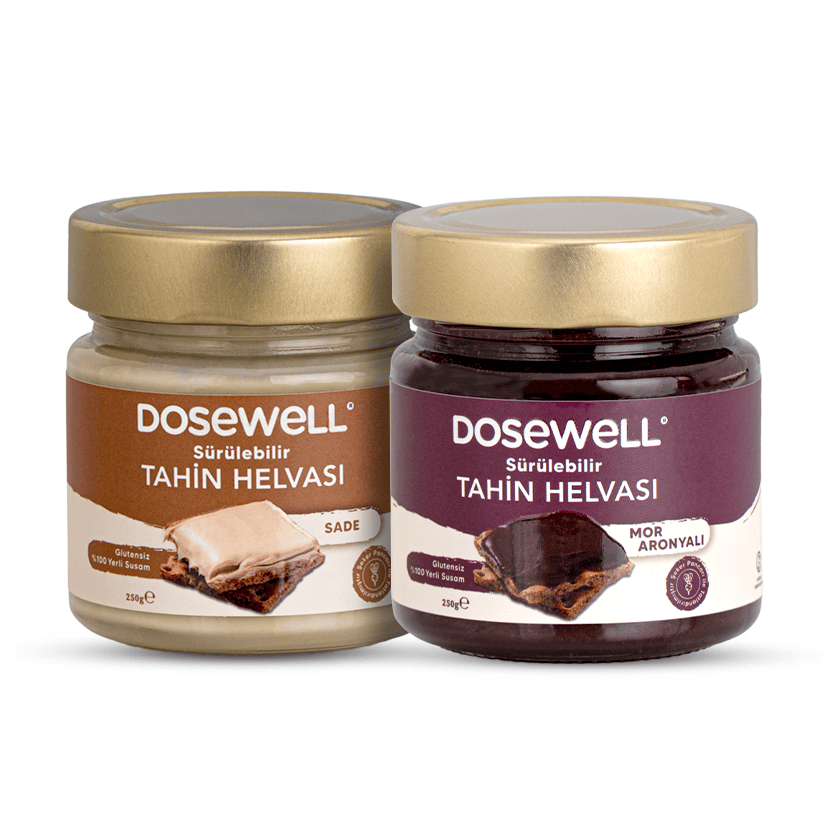 Dosewell Sade & Aronyalı Sürülebilir Tahin Helvası 250 gr | 2’li Avantaj Paketi