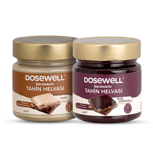 Dosewell Sade & Aronyalı Sürülebilir Tahin Helvası 250 gr | 2’li Avantaj Paketi