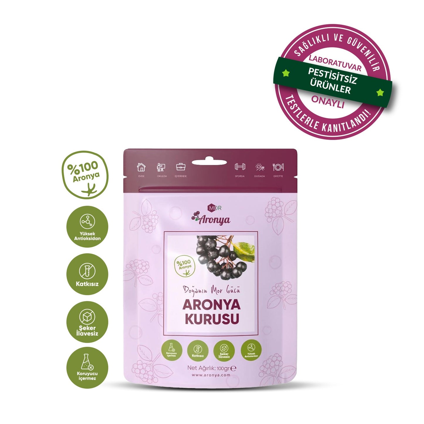 Mor Aronya Aronya Kurusu 100 gr