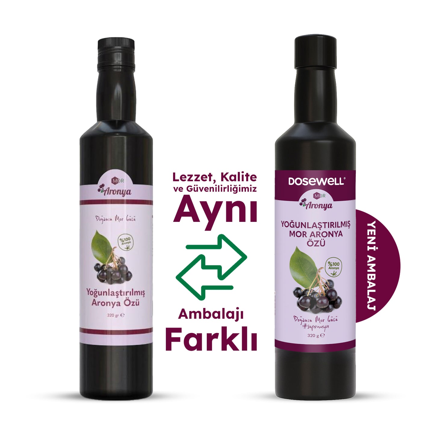 Yoğunlaştırılmış Aronya Özü 320 gr